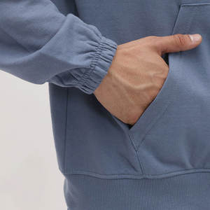 Sweat à capuche en molleton à carreaux surdimensionné pour homme, 100 % coton de haute qualité, style décontracté d'hiver, broderie de logo personnalisé, sweat à capuche personnalisé pour adulte - Product Image 5