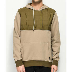 Sudadera con Capucha Oversize de Algodón y Forro Polar para Hombre, con Bolsillo Canguro y Bloques de Color Bordados, Ideal para Invierno - Product Image 3