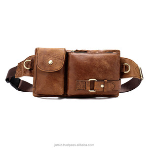 Genuine Leather Waist Packs Fanny Pack Belt Phone <b>Bags</b> Travel Waist Pack Male Small Waist <b>Bags</b> Leather - Product Image 1