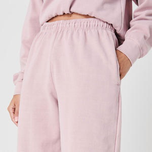 Ensemble de survêtement décontracté à capuche en polaire unie pour femme, style urbain, taille élastique, poches latérales, tailles personnalisées, respirant et séchage rapide - Product Image 6