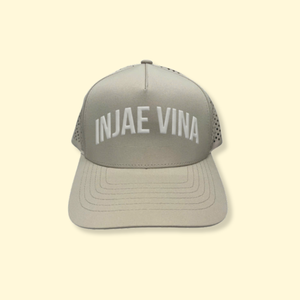 Baseball Cap 5 Panel Wholesale Letter Custom Logo Beige Embroidered Mesh Letter Casual Adult Sports Cap - Product Image 1