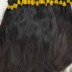 Cabello Virgen Indio Auténtico con Ondas Naturales, a Granel, Sin Procesar, con Doble Trama a Máquina para Calidad Premium al por Mayor - Product Image 6