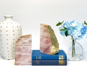 Serre-livres en pierre Quartz rose Serre-livres en cristal Serre-livres en pierre précieuse Agate naturelle Guérison Chakra Pierre Grossiste - Product Image 1