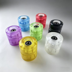 Roues lumineuses LED pour patins quad 58x32mm 82A en PU haute élasticité avec roulements et <span class=keywords><strong>3</strong></span> lumières clignotantes - Product Image 3