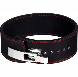 Cinturón de levantamiento de pesas de cuero de vaca de 10 mm de grosor con hebilla de palanca para soporte de espalda, ideal para dips, dominadas y sentadillas, venta al por mayor y envío directo. - Product Image 2