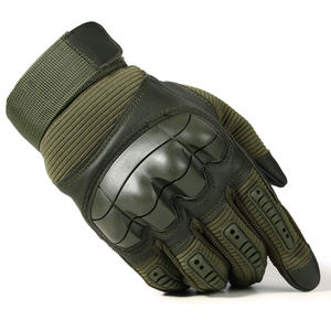 Full Finger Leather Alpha Racing <b>Gloves</b> Hook Loop Closure Touchscreen Non-Slip Wear Resistant Outdoor Activities for - Product Image 3