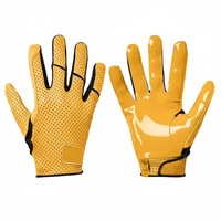 Gants de football américain super adhérents pour receveurs avec logo, pour l'entraînement, vente en gros, marque OEM, gants de football personnalisés pour adultes