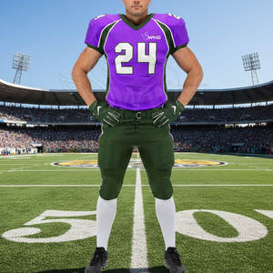 Uniforme de Fútbol Americano de Poliéster Hecho a Medida de Alta Calidad, Transpirable, el Más Vendido - Product Image 6