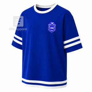 Camiseta personalizada de la hermandad Zeta Phi Beta con logotipo bordado en la parte delantera, color azul y blanco, manga corta, para mujer, ropa griega. - Product Image 2