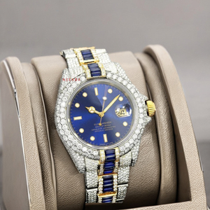 Reloj Iced Out asequible: Aspecto de lujo a precio barato, reloj Moissanite completamente ajustado a mano, reloj analógico de diamantes de primera calidad - Product Image 4