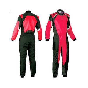<b>Red</b> And Black Full Sleeve Motorcycle Racing <b>Suit</b> For Men Color Blocked Windproof All Seasons Wear - Product Image 5
