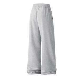 <b>Men's</b> Loose Oversized Baggy Sweatpants 100% Cotton Wide Leg Cargo Mid Waist Pleated Front Casual Workout Joggers - Product Image 6