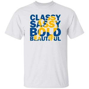 T-shirt en coton blanc imprimé graphique Sigma Gamma Rho, vêtement de sororité personnalisé, haut streetwear tendance avec lettres grecques - Product Image 1