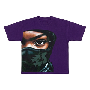 T-shirt de luxe à épaules tombantes, imprimé par sérigraphie, pour homme, en coton épais et lourd, coupe oversize et carrée, personnalisable - Product Image 5