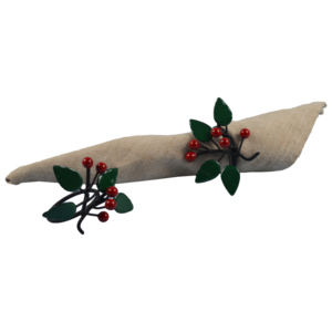 Anneau de serviette de style vintage ironique, en fil métallique de forme arrondie, pour la décoration de table et de la maison, design festif et de fête, porte-serviettes - Product Image 5