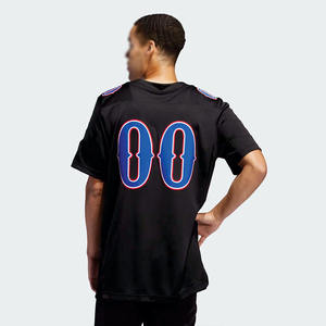 Camiseta de Fútbol Americano Personalizada Estilo Y2K, Informal, de Malla, Unisex, con Número Serigrafiado, Manga Corta, Uniforme de Práctica, Venta al Por Mayor OEM - Product Image 3