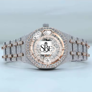 Montre à quartz pour homme en acier inoxydable avec cadran carré simple et luxueux en moissanite personnalisée, achat en gros en usine - Product Image 3