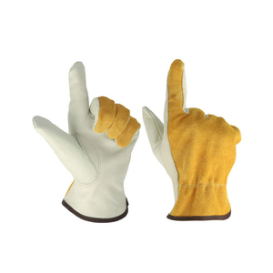 Unisex Sheep Skin & Cowhide Driver Working <b>Gloves</b> Full Grain Safety Rigger <b>Gloves</b> with PU Coating Customizable for Adults - Product Image 3