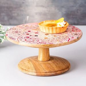 Plateau à gâteau artisanal en bois de qualité supérieure pour table de desserts de mariage et service en restaurant à bas prix par NEHA ENTERPRISES - Product Image 5