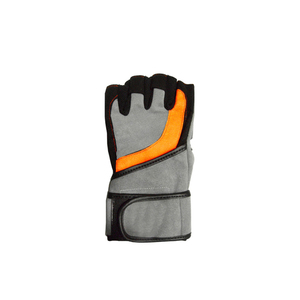<b>Half</b> Finger Fitness Gloves Gray Black Adjustable Wrist Strap Gym Weight Lifting Unisex Breathable Non <b>Slip</b> - Product Image 6