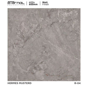 Plaque de porcelaine mate sculptée architectural 24x24, conçue pour un rythme de sol structuré et un flux spatial apaisant. - Product Image 1