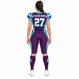 Uniforme de Fútbol Americano con Diseño Único Estampado, Estilo Personalizado, 100% Poliéster, Transpirable, de Secado Rápido, Duradero y Ligero para Hombre Adulto - Product Image 3
