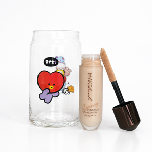 MAKEHEAL One PL Foundation X BT21 Mini Edición Especial Set Vaso de Vidrio Aleatorio Líquido Hidratante de Larga Duración y Cobertura Total Tono Claro - Product Image 2