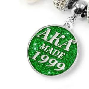   Pulsera Hecha en 1991 para Mujer, Elegante, Color Verde y Plateado, Joyería con Dijes, Accesorio de Moda para la Muñeca, Inspirada en Hermandades, de Primera Calidad - Product Image 6