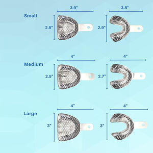 Bandejas de Impresión Dentales de Acero Inoxidable al por Mayor, Bandejas de Impresión de Alta Calidad Sin Perforaciones, Instrumentos de Laboratorio Dental de Grip Surgical - Product Image 4