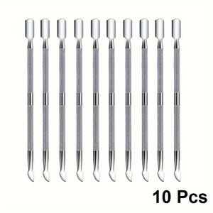 BAFA SURGICAL INSTRUMENTS – Kit de repousse-cuticules double embout en acier inoxydable, réutilisable, outil de manucure double tête argenté - Product Image 5