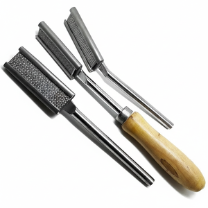 Râpe dentaire flottante réglable droite et coudée double pour outils vétérinaires équin - Product Image 1