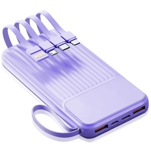 Caricabatterie Rapido PD22.5W, Power Bank Portatile da 20000mAh con Display Digitale e Maniglia, 4 Cavi Integrati, Compatibile IO - Product Image 1