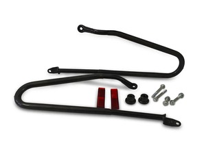 Fournisseur en gros Hisa Enterprises KXA00199 – Rails latéraux souples noirs pour sacoches, côté droit, compatibles avec les bagages de moto Hunter 350 - Product Image 3