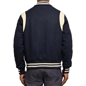 Veste universitaire en laine de qualité supérieure avec bandes aux épaules pour l'hiver, veste en polyester pour homme grande taille avec doublure en satin, pour jeunes - Product Image 1