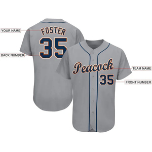 Custom Baseball Full Button Baseball Jersey Uniform Youth Adults Men Women Manufacturer - Product Image 3