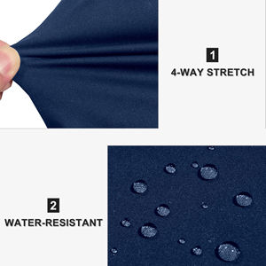 Chaqueta casual de verano para hombre, de manga corta, con media cremallera, cuello tipo jersey, tejido de malla elástica y logo frontal. - Product Image 5