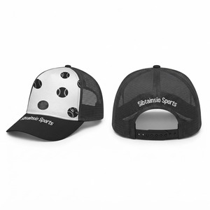 Gorra de béisbol unisex deportiva de malla con patrón personalizado, gorra trucker con logo bordado personalizado, snapback ajustable, sombrero casual para el sol, OEM de fábrica - Product Image 6