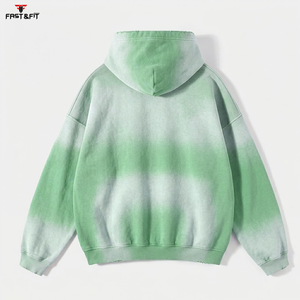Sweats à capuche délavés à l'acide sur mesure de qualité supérieure, effet soleil délavé, fabriqués sur mesure, en vente - Product Image 5
