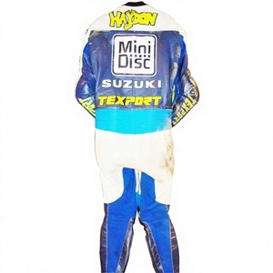 Combinaison de course WSBK James Haydon Zuzuki 1 pièce en cuir de vachette/crocodile pour moto, combinaison de piste/conduite MotoCp/Traje pour motard de niveau - Product Image 2