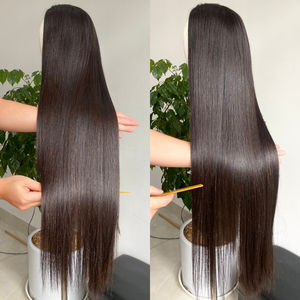 Precio de fábrica al por mayor 100% extensiones de cabello humano vietnamita crudo HD pelucas frontales de encaje cutícula alineada longitud disponible 8 "-36" - Product Image 4