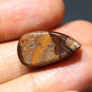 Cabochon en Agate de Feu Druzy, Pierre Naturelle, Gemme d'Agate de Feu Faite à la Main, Cristal Poli pour Pendentif et Bijoux - Product Image 4