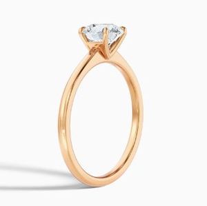 Cut Moissanite Wedding Engagement <b>Ring</b> 925 Sterling <b>Silver</b> Rhodium Plated Dainty <b>Solitaire</b> Promise <b>Ring</b> Elegant Jewelry - Product Image 3