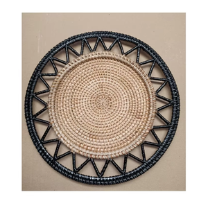 Wholesale Vietnam Handmade Rattan Charger Plate Decorative <b>Table</b> Setting Wicker Tray Dining Accessory - Product Image 5