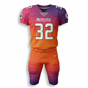 Uniforme de Fútbol Americano de Grado Profesional, Jersey Sublimado Personalizado con Paneles Laterales de Spandex para Máxima Movilidad en el Campo - Product Image 1