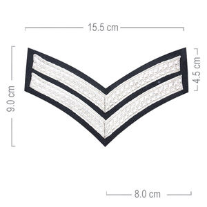 Parches de Chevron Bordados a Bajo Precio al por Mayor, Personalizados, Hechos a Mano, Servicio OEM, Chevrons para Uniformes, Marca NANBA GROUP, Sin Correa - Product Image 2