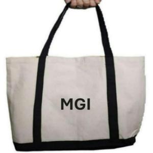 Grand sac fourre-tout en toile de coton biologique, écologique, réutilisable, pour les courses, avec fermeture éclair, impression de logo personnalisable, pour un usage quotidien - Product Image 6