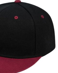Customized Black Red <b>Flat</b> Brim Snapback <b>Cap</b> For Men Women Adjustable Cotton Baseball Hat Casual Streetwear Premium Quality - Product Image 4