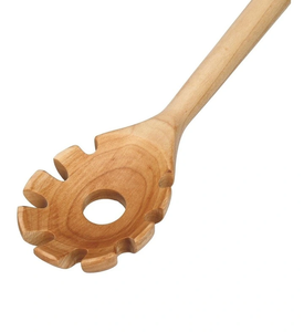 Cuillère à pâtes en bois avec long manche, écologique, pour servir les salades, à bon prix - Product Image 6