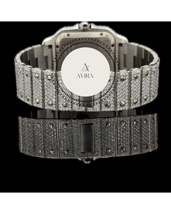 Reloj de Lujo para Hombre con Esfera Morada y Diamantes, 100% Moissanita VVS1, Pasa el Test de Diamantes, Calidad de Exportación al Por Mayor - Product Image 2