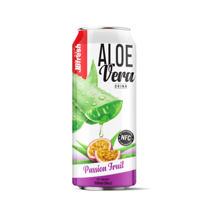 Production de marque Vietnam Usine Prêt à Expédier OEM Fraise avec Jus d'Aloe Vera Peut 500ML Bon Marché Prix Vente en Gros Boisson Gazeuse - Product Image 4